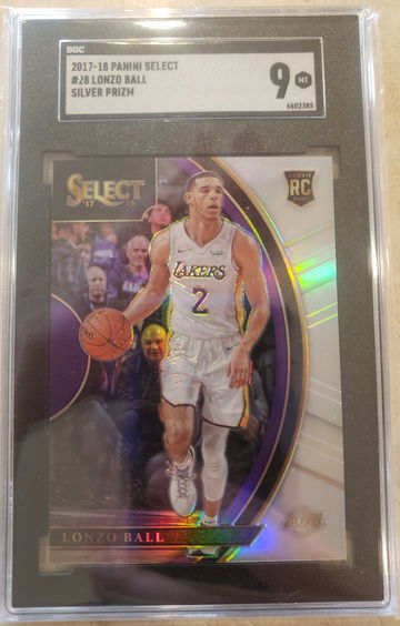  Lonzo Ball RC 2017 Select Silver #28 SGC 9