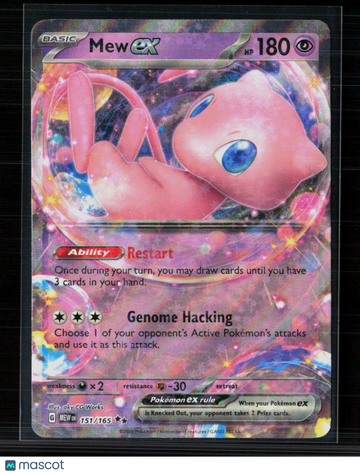Pokemon 2023 Scarlet & Violet 151 Mew EX RR #151/165