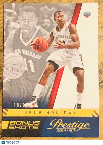 2014 Panini Prestige #35 JRUE HOLIDAY Gold Bonus Shots Parallel SP #10/10