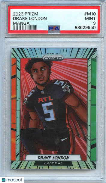 2023 Panini Prizm Drake London #M-10 [Base] Insert PSA 9