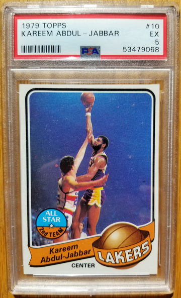 1979 Topps #10 Kareem Abdul-Jabbar PSA 5 EX