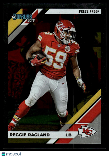 2019 Donruss Reggie Ragland #6 Press Proof Silver SN