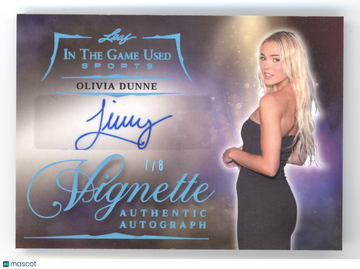 2025 Leaf In The Game Used Sports Vignette Olivia Dunne #V-OD1 Authentic Autograph 7/8