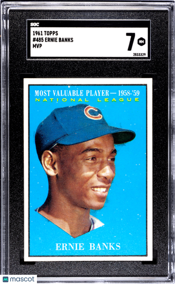 1961 Topps Ernie Banks #485 MVP SGC 7