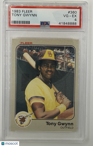 1983 Fleer Tony Gwynn #360 [Base] Rookie Base Set PSA 4