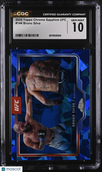 2025 Topps Chrome Sapphire UFC Bruno Silva #144 CGC 10