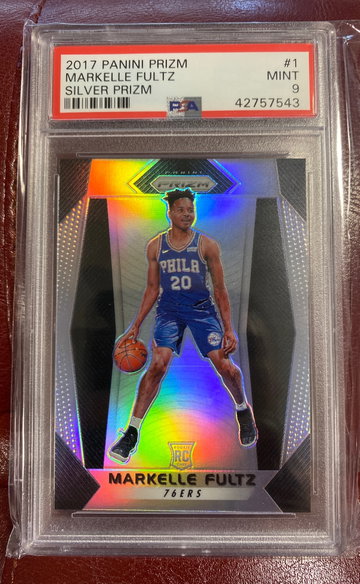 2017 Markelle Fultz silver prizm psa 9 RC #1