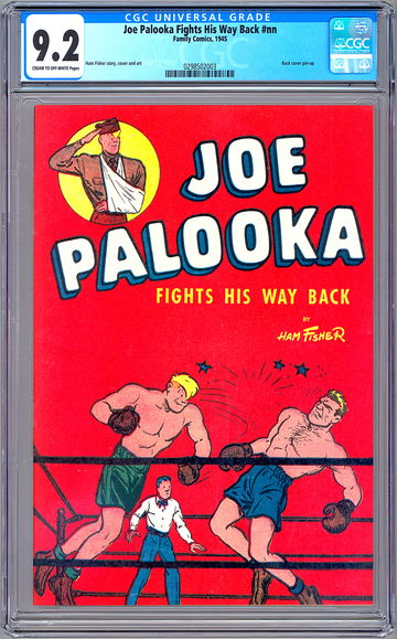 JOE PALOOKA FIGHTS HIS WAY BACK #NN CGC 9.2 RARE GOLDEN AGE GEM HAM FISHER 1945