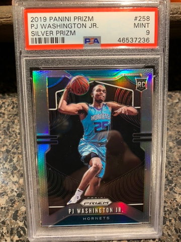 Psa 9 PJ Washington 2019 Panini silver Prizm