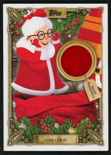 2023 Topps Holiday Mega HFRC-MC Mrs. Claus Holiday Faux Relic Card