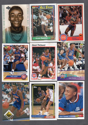 Isiah Thomas NBA Basketball Card Lot (17) HOF Pistons Nice Variety