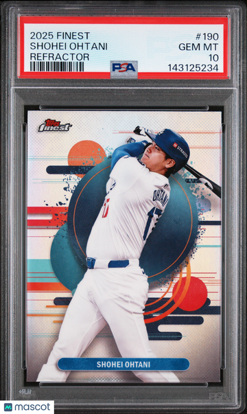 2025 Topps Finest Shohei Ohtani #190 Refractor PSA 10