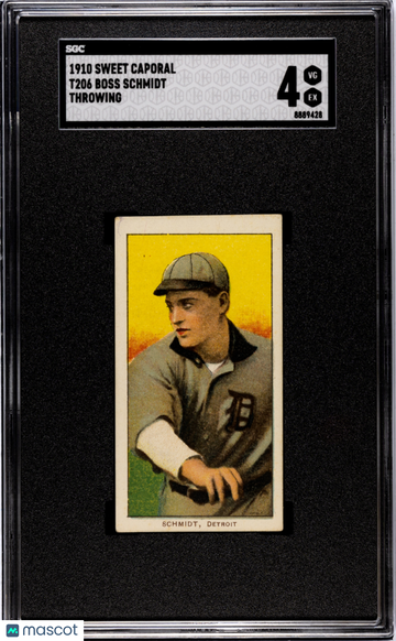 1910 Sweet Caporal (T206) Boss Schmidt Throwing SGC 4