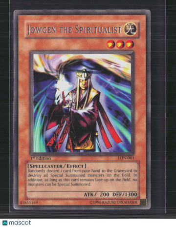 Yu-Gi-Oh! TCG 2002 Yu-Gi-Oh! Labyrinth of Nightmare Jowgen the Spiritualist 1st Edition