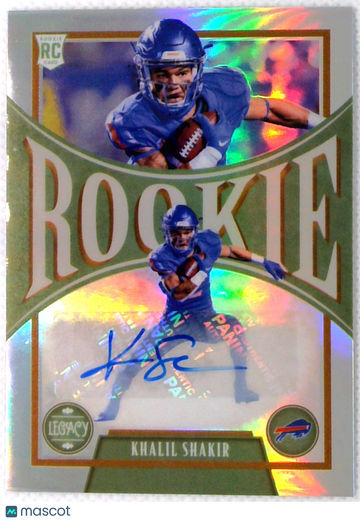 2022 Panini Legacy Football Khalil Shakir #163 RC