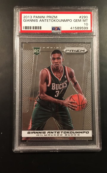 2013-14 Panini Prizm Giannis Antetokounmpo Rookie PSA 10