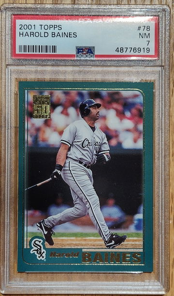 2001 Topps Harold Baines PSA 7