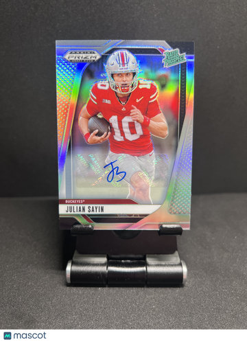 2025 PRIZM DRAFT PICKS JULIAN SAYIN SILVER AUTO RATED PROSPECT RC