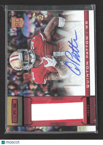 2013 Panini Rookies & Stars Quinton Patton #229 RC Patch