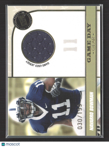 2010 Press Pass Game Day Gear NaVorro Bowman #GDG-NB 030/199 Game-Used Jersey