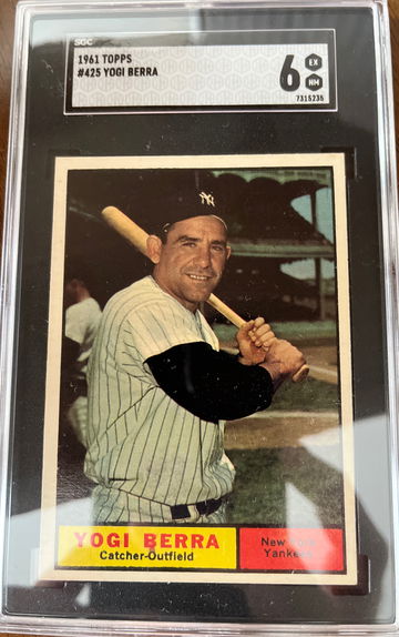 1961 Topps Yogi Berra #425 SGC 6 Yankees