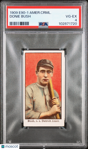 1909 E90-1 American Caramel Donie Bush PSA 4