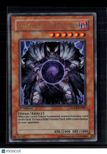 2008 Yu-Gi-Oh! The Emperor of Darkness Structure Deck Caius the Shadow Monarch 1st Edition