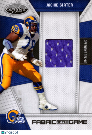 Jackie Slater 2010 Certified Patch Los Angeles Rams