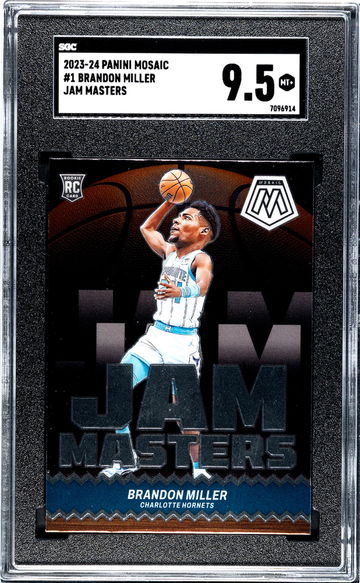 2023-24 Panini Mosaic Jam Masters Brandon Miller #1 RC SGC 9.5
