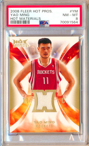2008 Fleer Hot Prospect Materials #YM Yao Ming LOW POP 1!