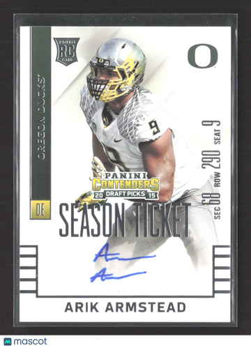 2015 Panini Contenders Draft Picks Arik Armstead #154 RC Auto