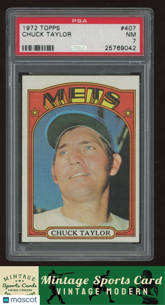1972 Topps Chuck Taylor #407 PSA 7