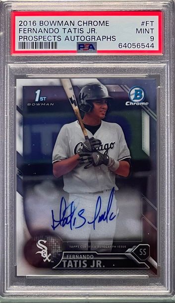 2016 Bowman Chrome Fernando Tatis Jr. Prospects Auto #FT Mint 9