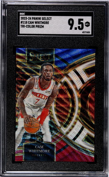 2023 Panini Select Tri-Color Prizm Cam Whitmore #118 SGC 9.5