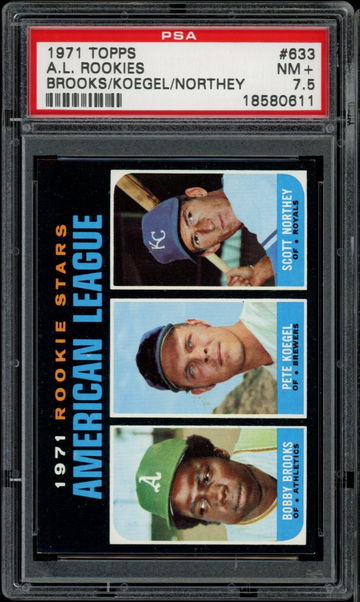 1971 Topps #633 AL Rookies PSA 7.5