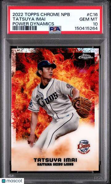 2022 Topps Chrome Nippon Professional Baseball Power Dynamics Tatsuya Imai #C16 PSA 10
