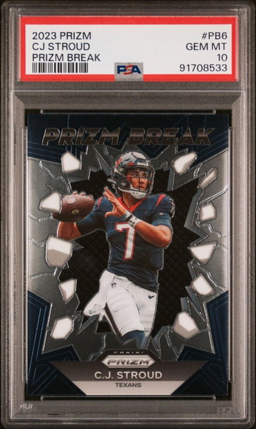 2023 Prizm CJ Stroud Prizm Break Rookie RC #PB6 Texans PSA 10 Gem Mint