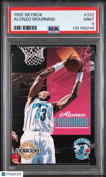 1992 Skybox Alonzo Mourning #332 PSA 9