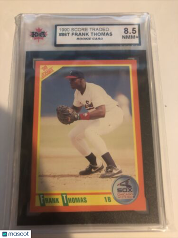 1990 Score Frank Thomas #86T Rookie KSA 8.5