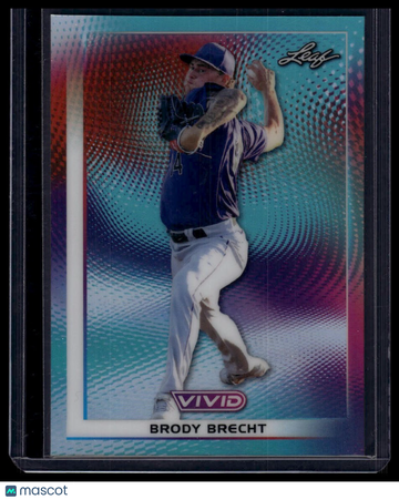2026 Leaf Baseball Nation Brody Brecht #30 Base Crystal Blue SN