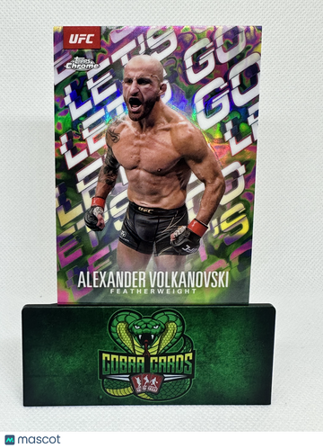 2025 Topps Chrome UFC Alexander Volkanovski #LGO-4 Let's Go Insert