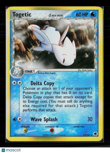 2006 EX Dragon Frontiers Togetic Holo Rare #11/101