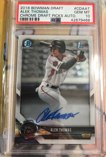 Alek Thomas Bowman Chrome Auto