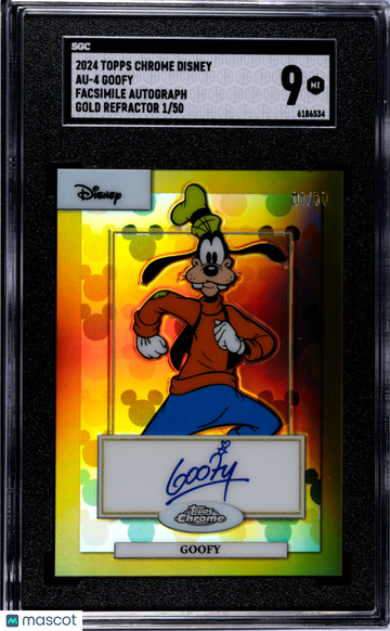 2024 Topps Chrome Disney Goofy #AU-4 SGC 9