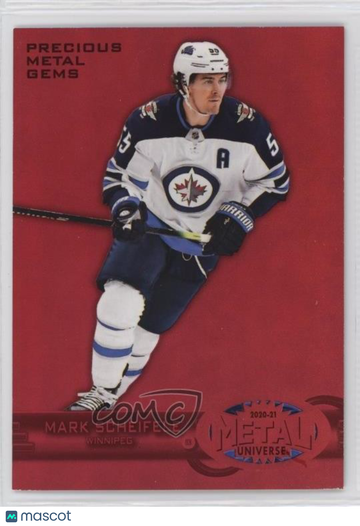 2020-21 Skybox Metal Universe Mark Scheifele #R-18 Precious Metal Gems Red 031/100 Parallel/Variety Insert