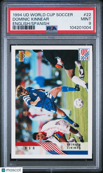 1994 Upper Deck World Cup Soccer Dominic Kinnear #22 English Spanish PSA 9