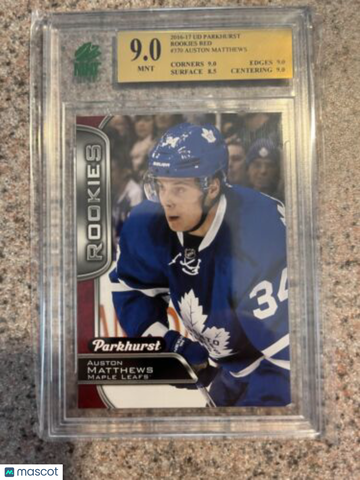 2016-17 Upper Deck Parkhurst Auston Matthews Rookie MNT 9
