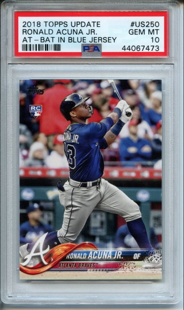 2018 Topps Update Ronald Acuna Jr #US250 PSA Gem Mint 10