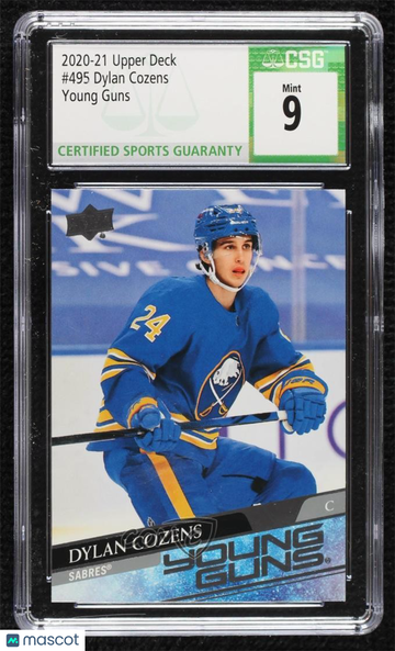 2020-21 Upper Deck - [Base] Dylan Cozens #495 [None] Rookie CSG 9