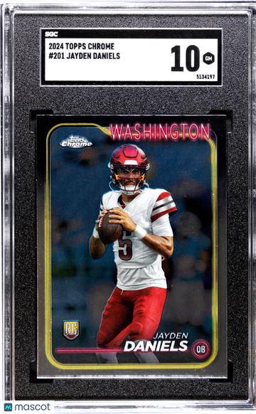 2024 Topps Chrome Jayden Daniels #201 SGC 10